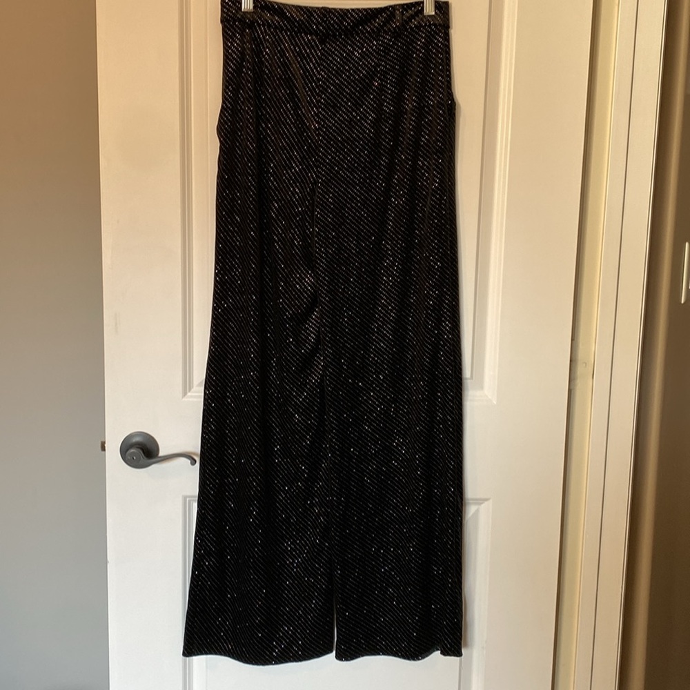 Black Sparky Bell Bottom Trousers